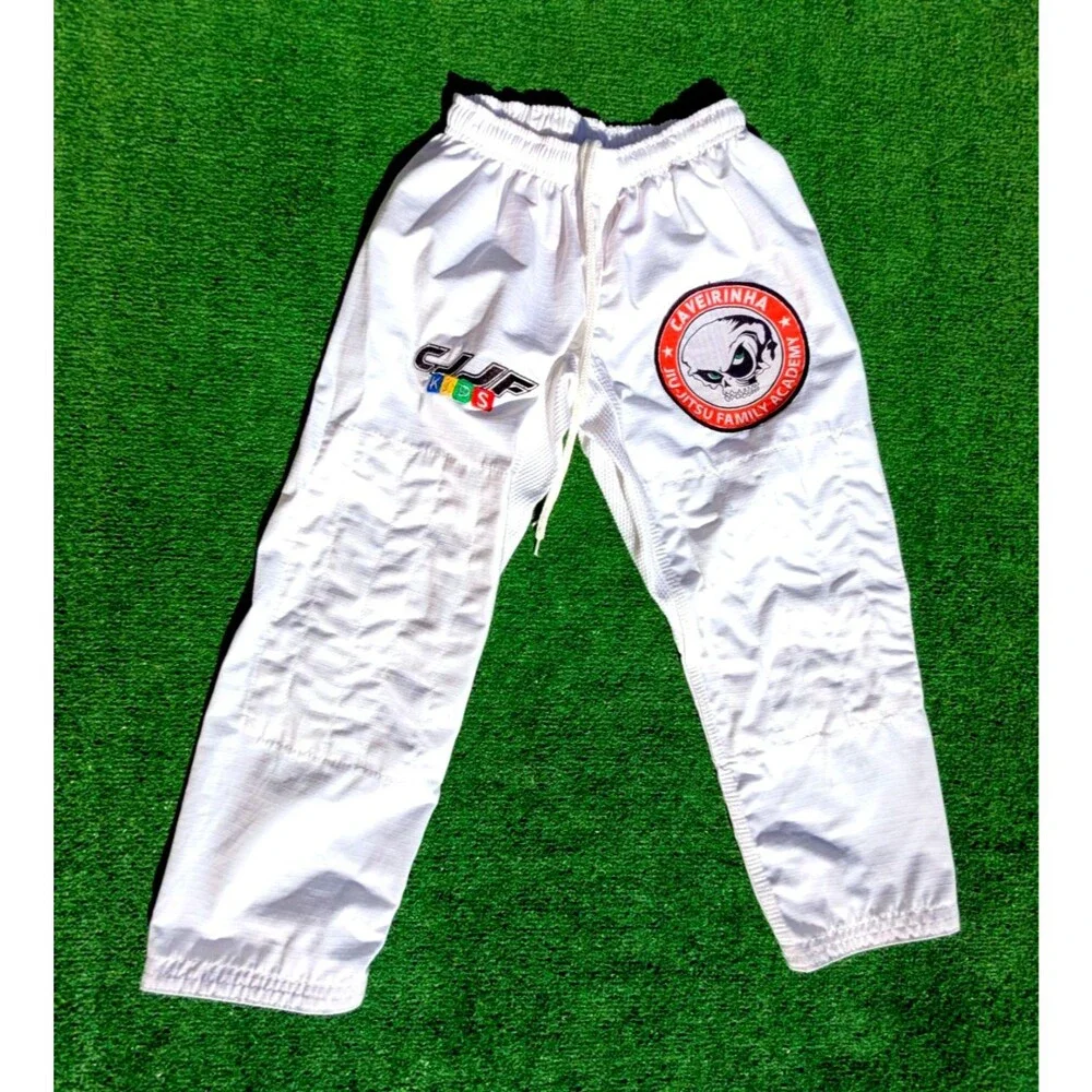 Kids Jiu-Jitsu Gi Keikogi Uniform White Unisex Size M1 100% Cotton Uniform EUC